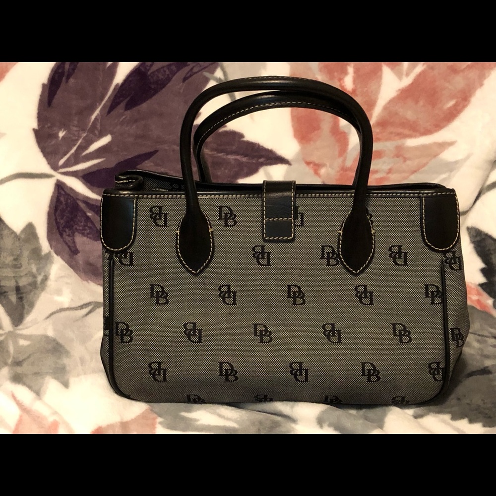 Dooney and Burke classic print black purse